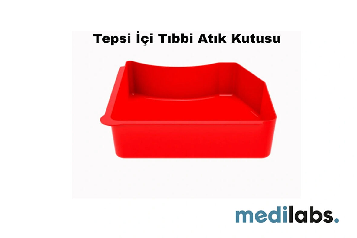 Tepsi İçi Tıbbi Atık Kutusu 2'li