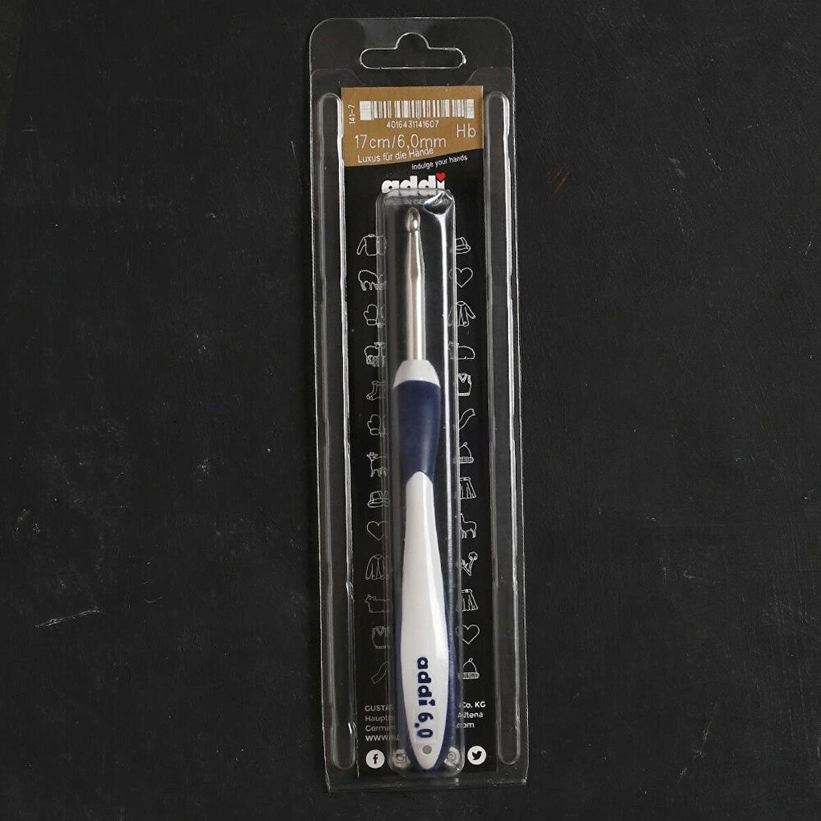 Addi Swing Maxi 6 Mm 17 Cm Lacivert Ergonomik Yün