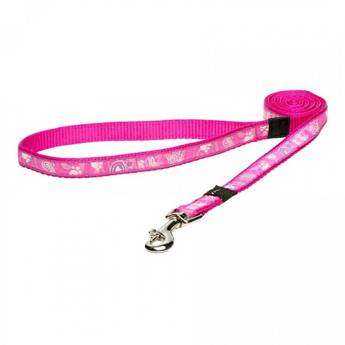 HL03-Rogz Pink Paw Köpek Gezdirme Tasması 1.4m L