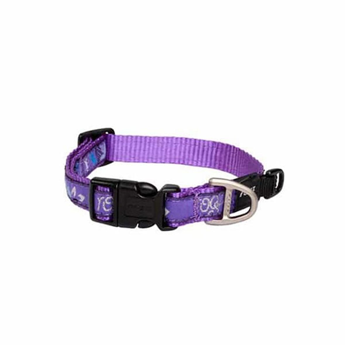 Rogz Fancy Dress Halsband Karışık Desenli Köpek Boyun Tasması Mor Medium 1.6x26-40 Cm