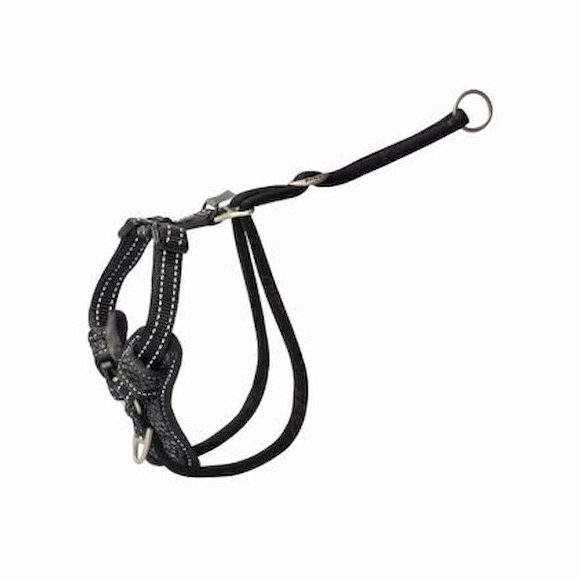 Rogz Utility Stop Pull Tuig L Zwart Göğüs Tasması