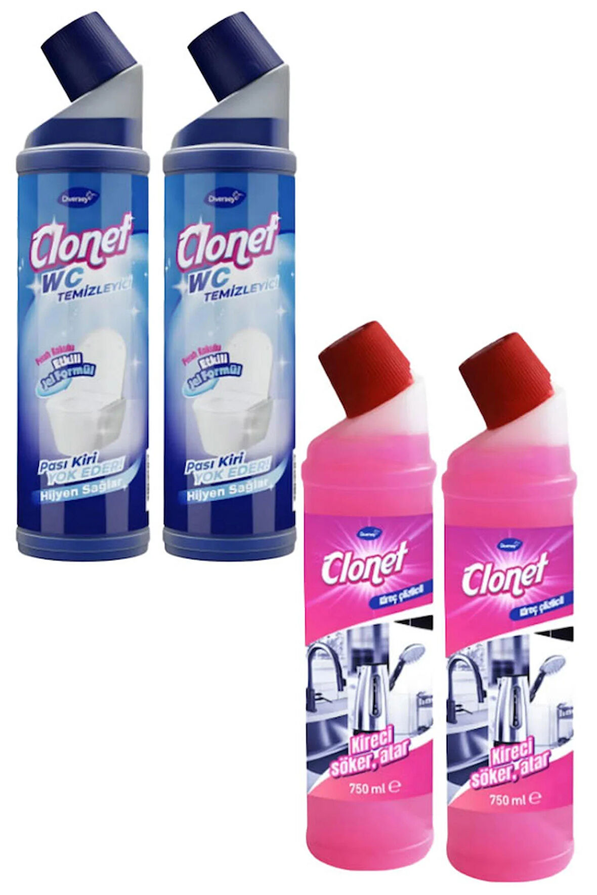 Diversey 2 Adet Room Care R6 750 ml + Clonet Extra 2 x 750 ML