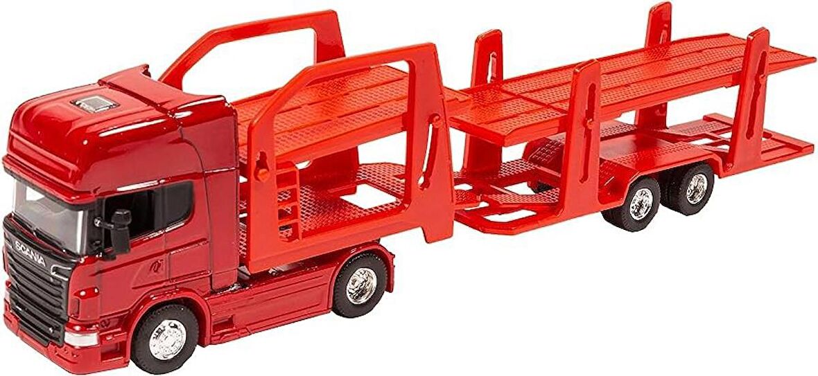 Welly Scania 1:64 Ölçek Metal Kafalı Araç Taşıyıcı Tır