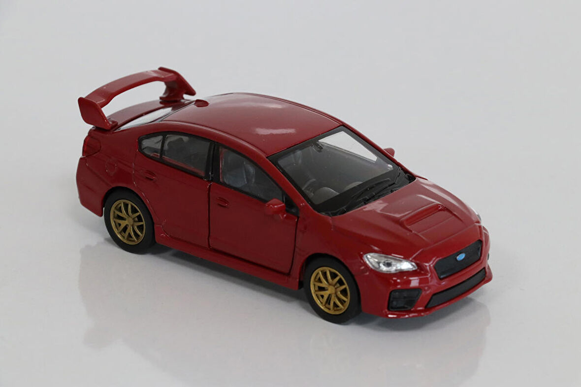 Welly 1:36 Subaru İmpreza Wrx Diecast Model Araba Bordo