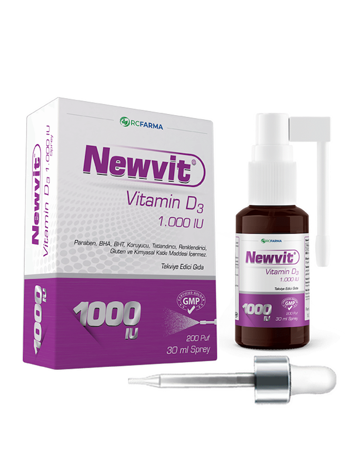 Newvit Vitamin D3 1000 iu Sprey 30 ml