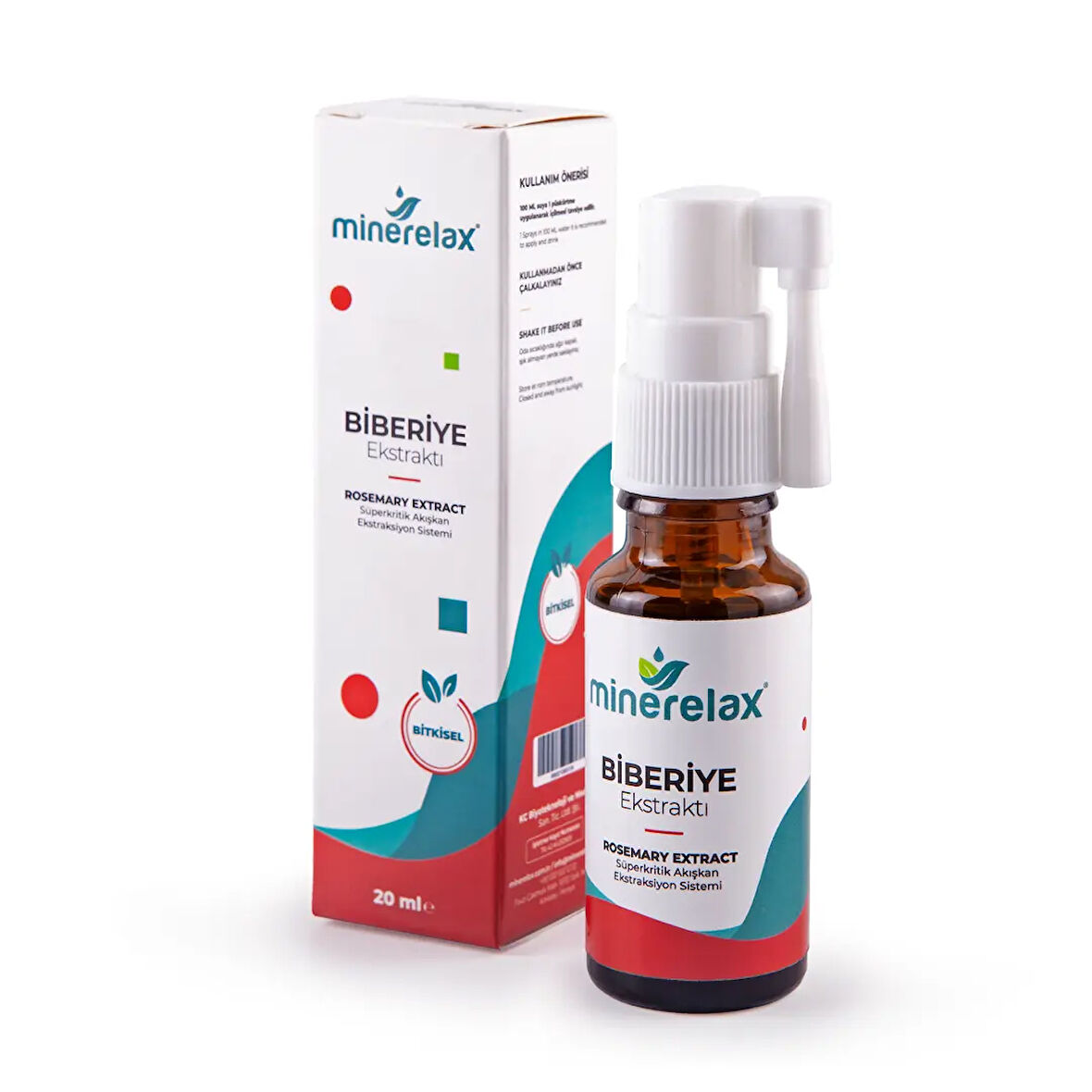 MİNERELAX BİBERİYE EKSTRAKTI 20 ML