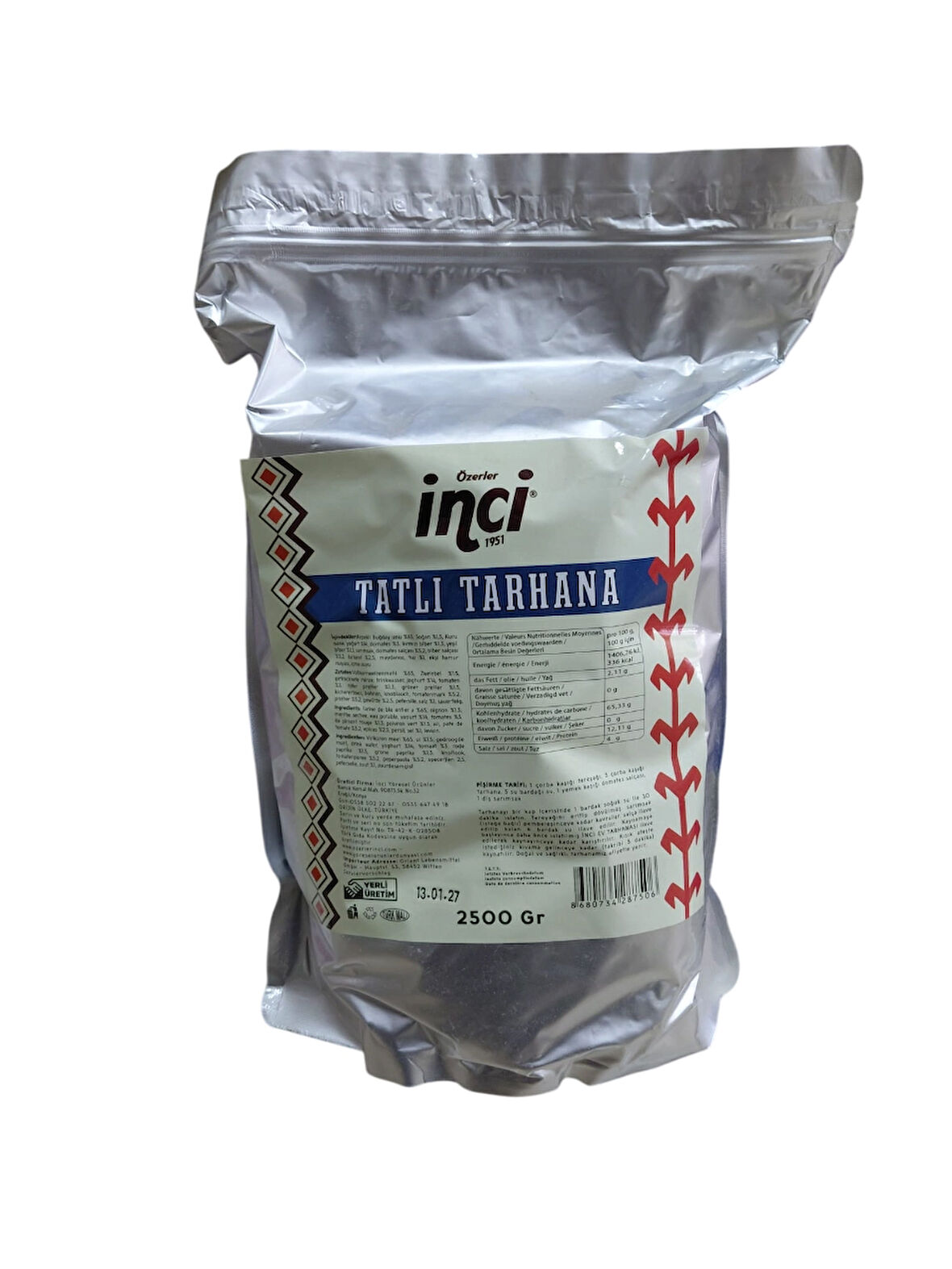 İNCİ TARHANA TOZ (TATLI) 2,5 KG
