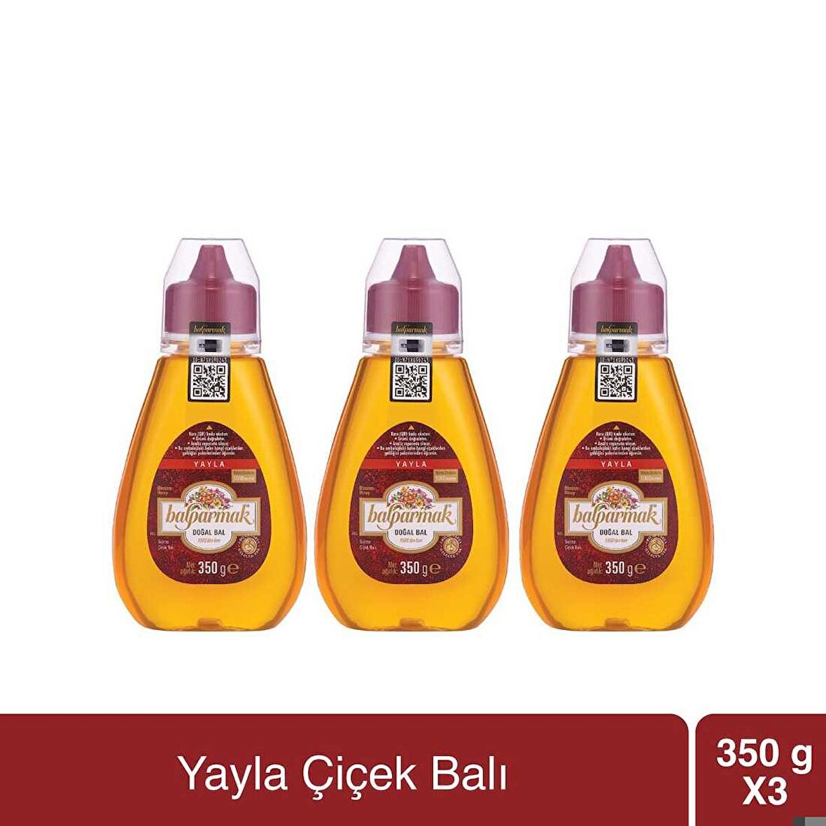 Balparmak Çıtkapak Yayla Çiçek Balı 350 g x 3 Adet