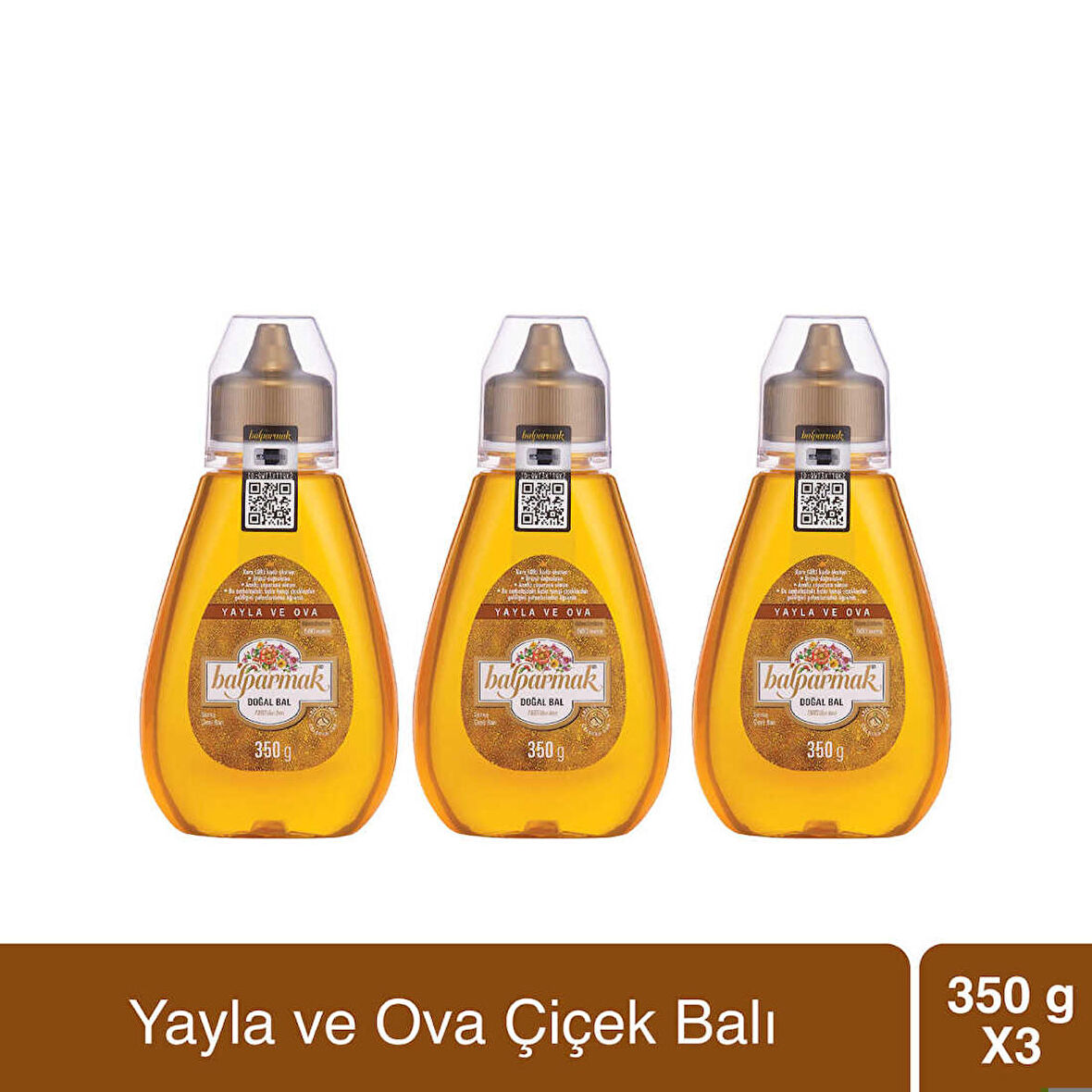 Balparmak Çıtkapak Yayla ve Ova Çiçek Balı 350 g x 3 Adet