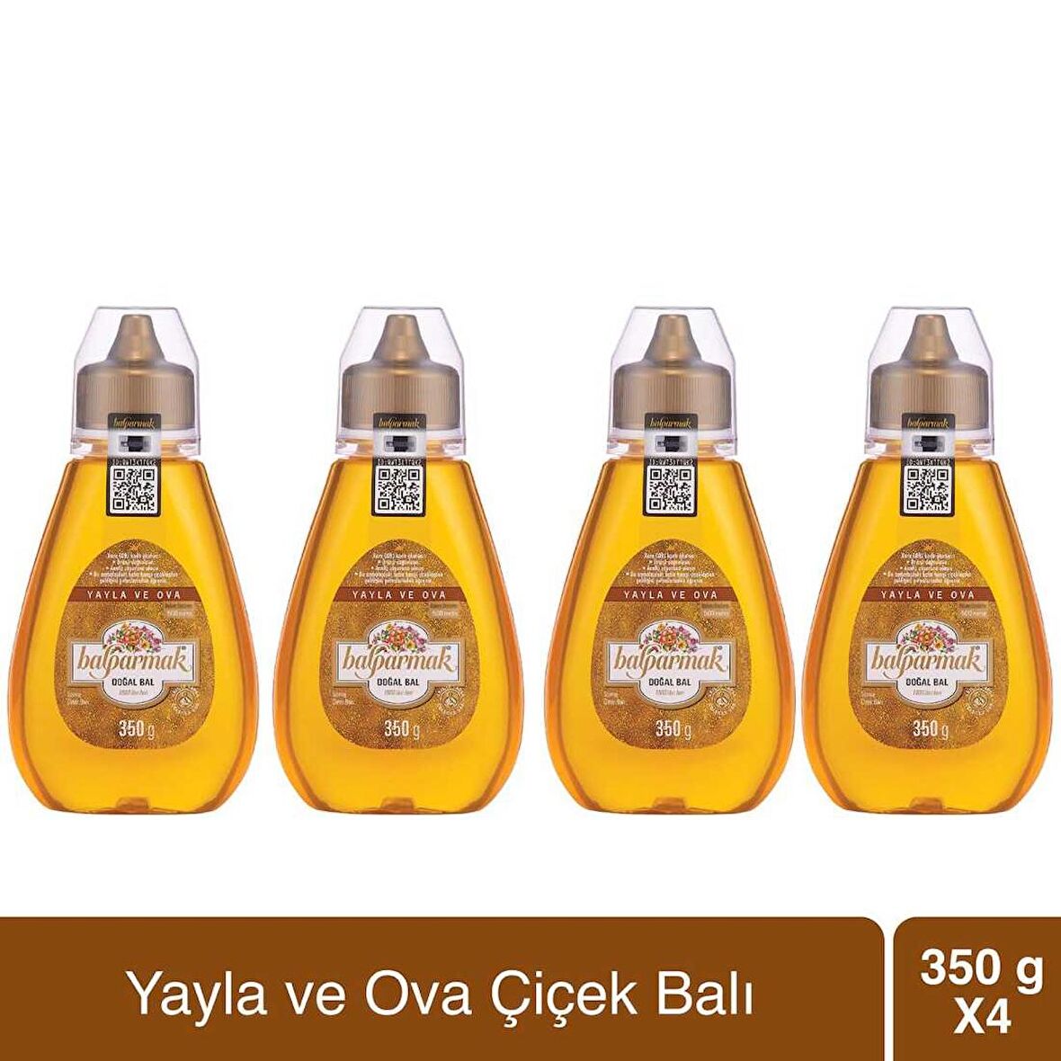 Balparmak Çıtkapak Yayla ve Ova Çiçek Balı 350 g x 4 Adet