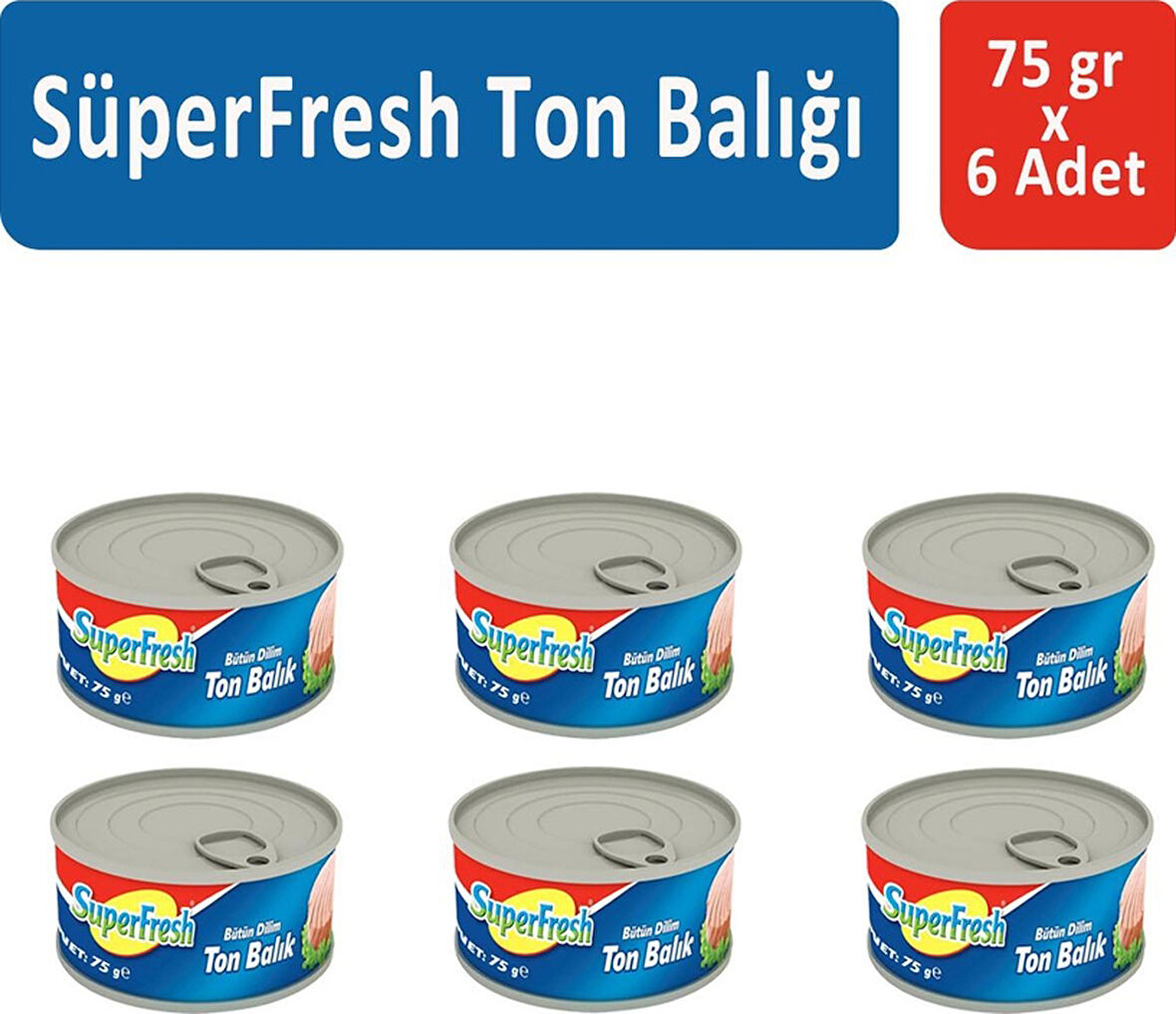 Superfresh Ton Balığı 6 x 75 G