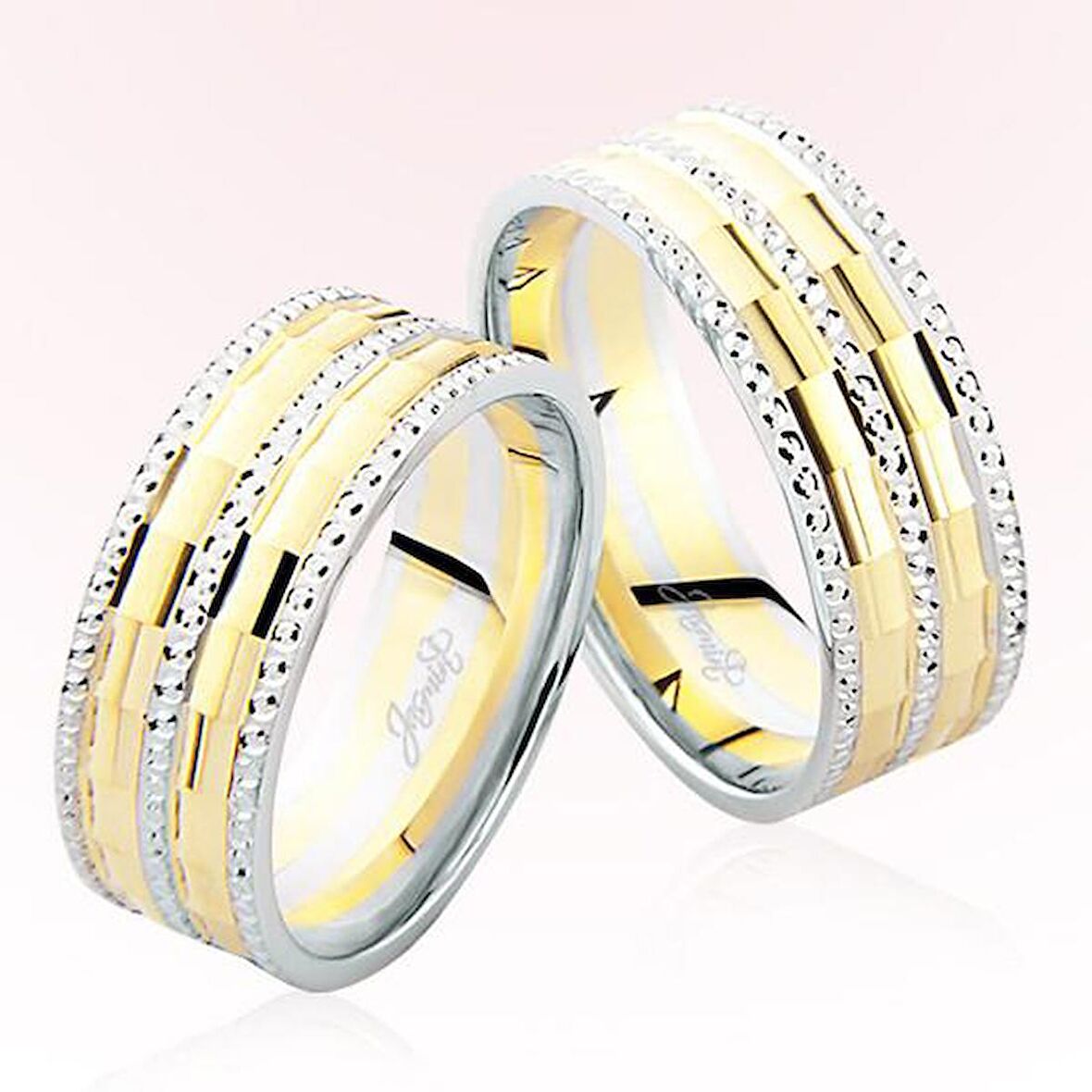 Sarı Beyaz Altın Alyans 6502