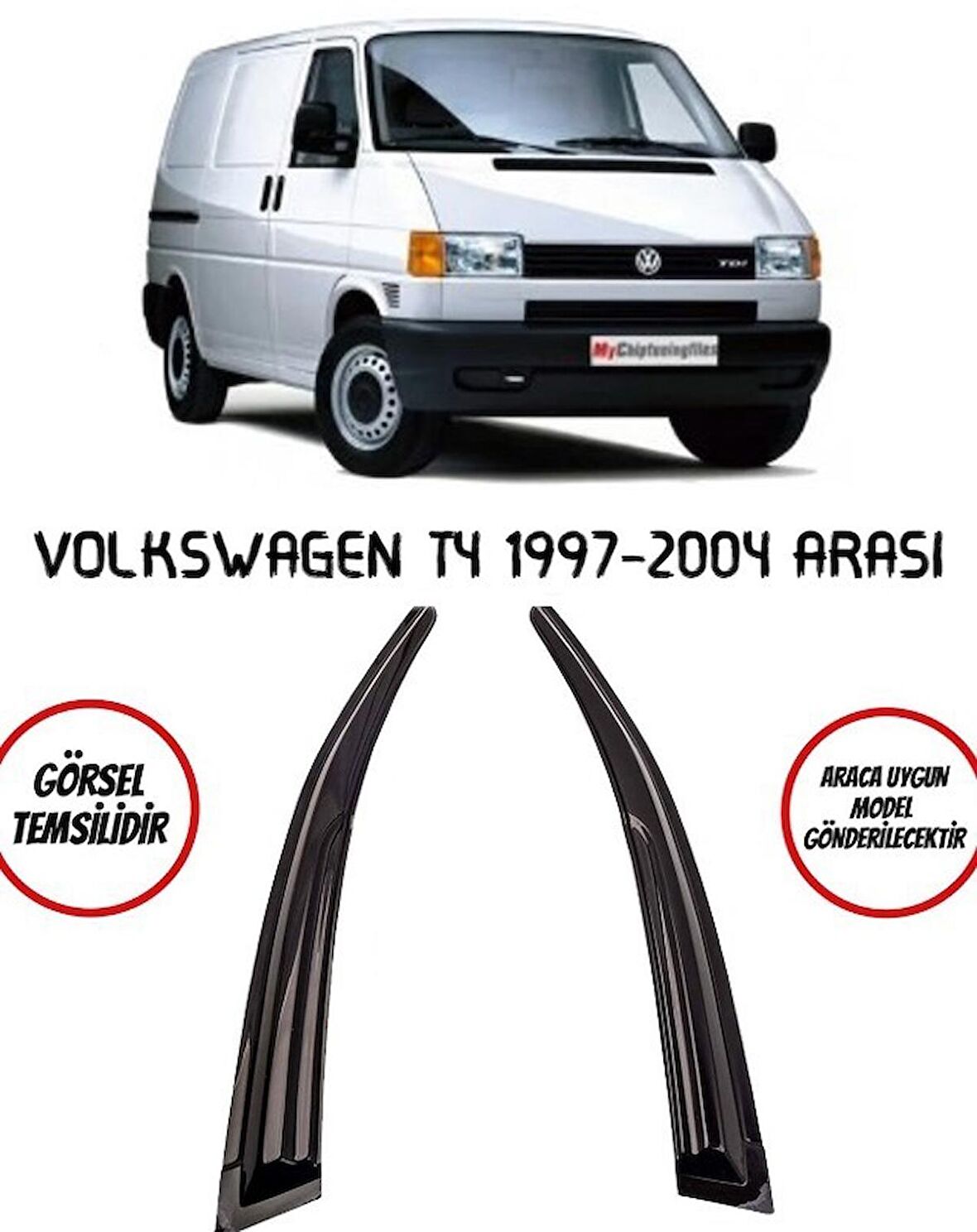 Balp Volkswagen Transporter T4 Cam Rüzgarlığı 2li 1997-2004 Arası