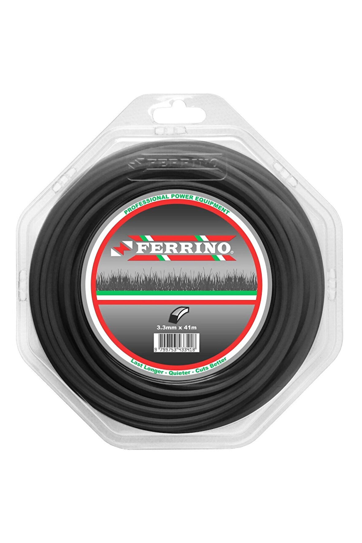 4 Köşe 3.30mm Siyah Motorlu Tırpan Misinası