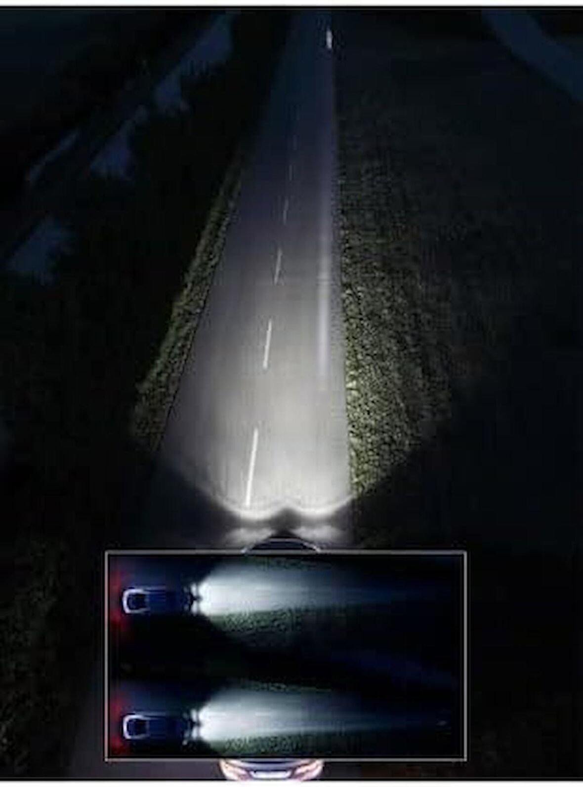 C6 Led Xenon H27 Led Xenon 55 Watt 11000lm 6500k Beyaz Renk Takım