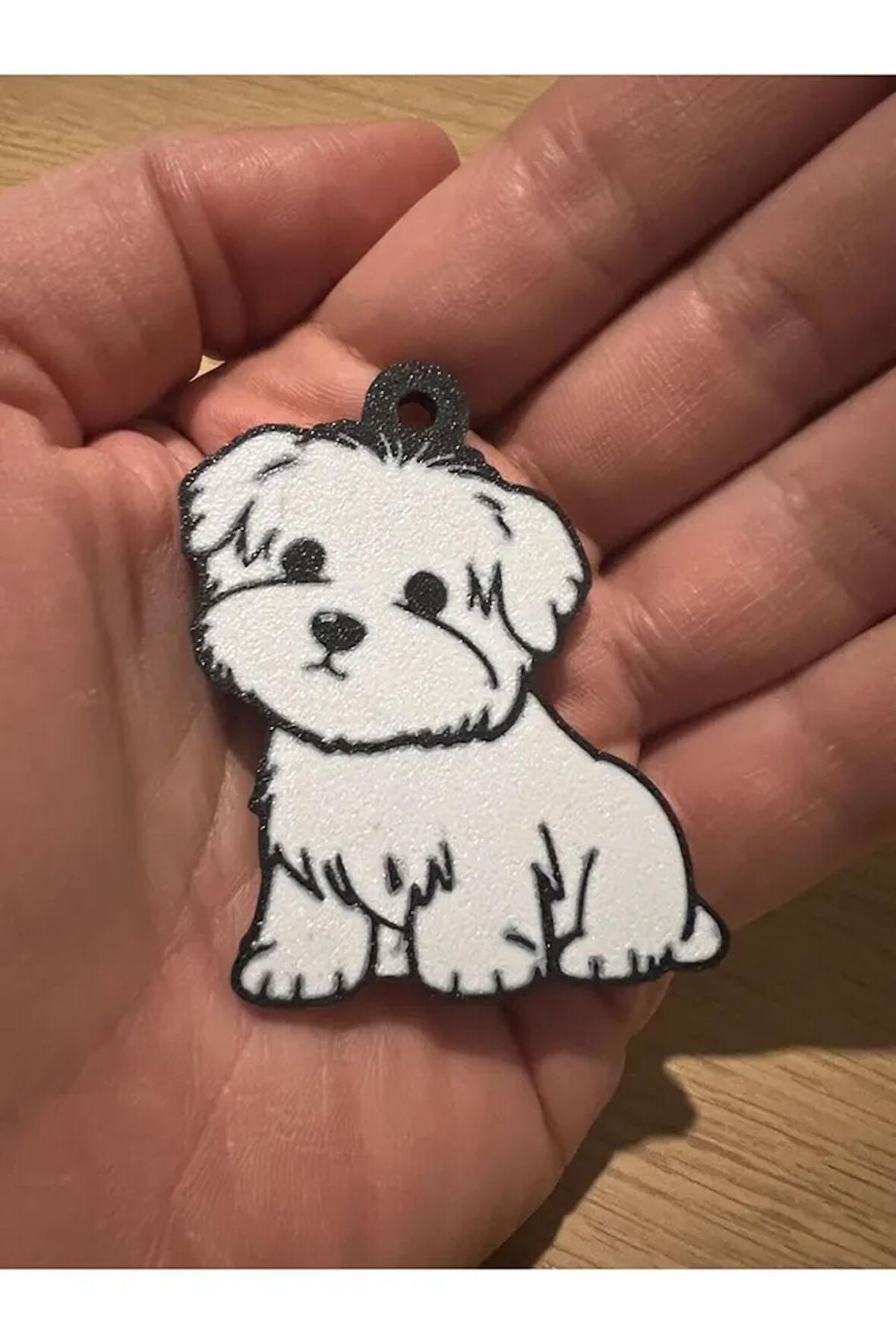 Maltese Terrier Sevimli Köpek Anahtarlık