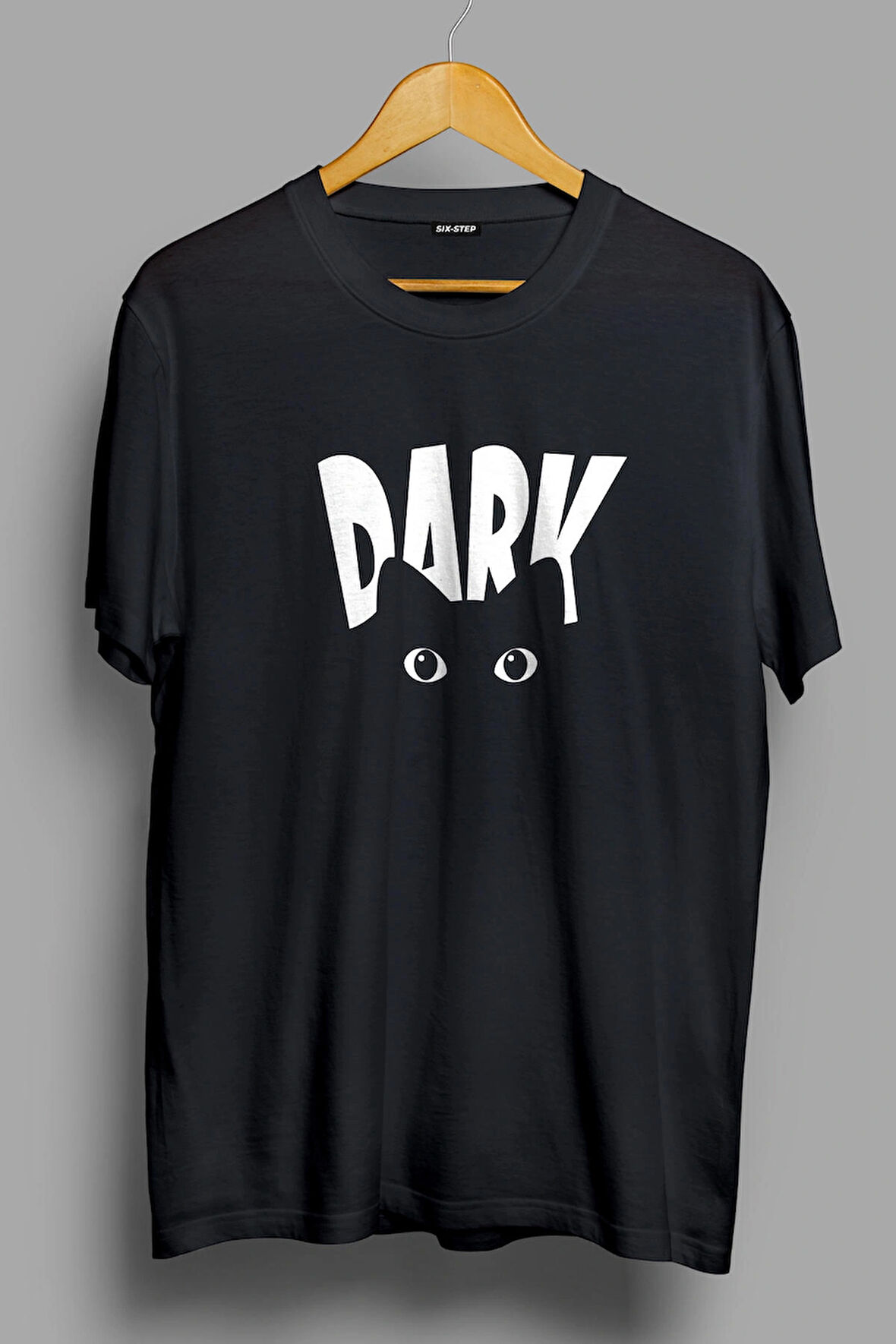Dark Cat - Üniseks Oversize Transfer Baskılı T-Shirt