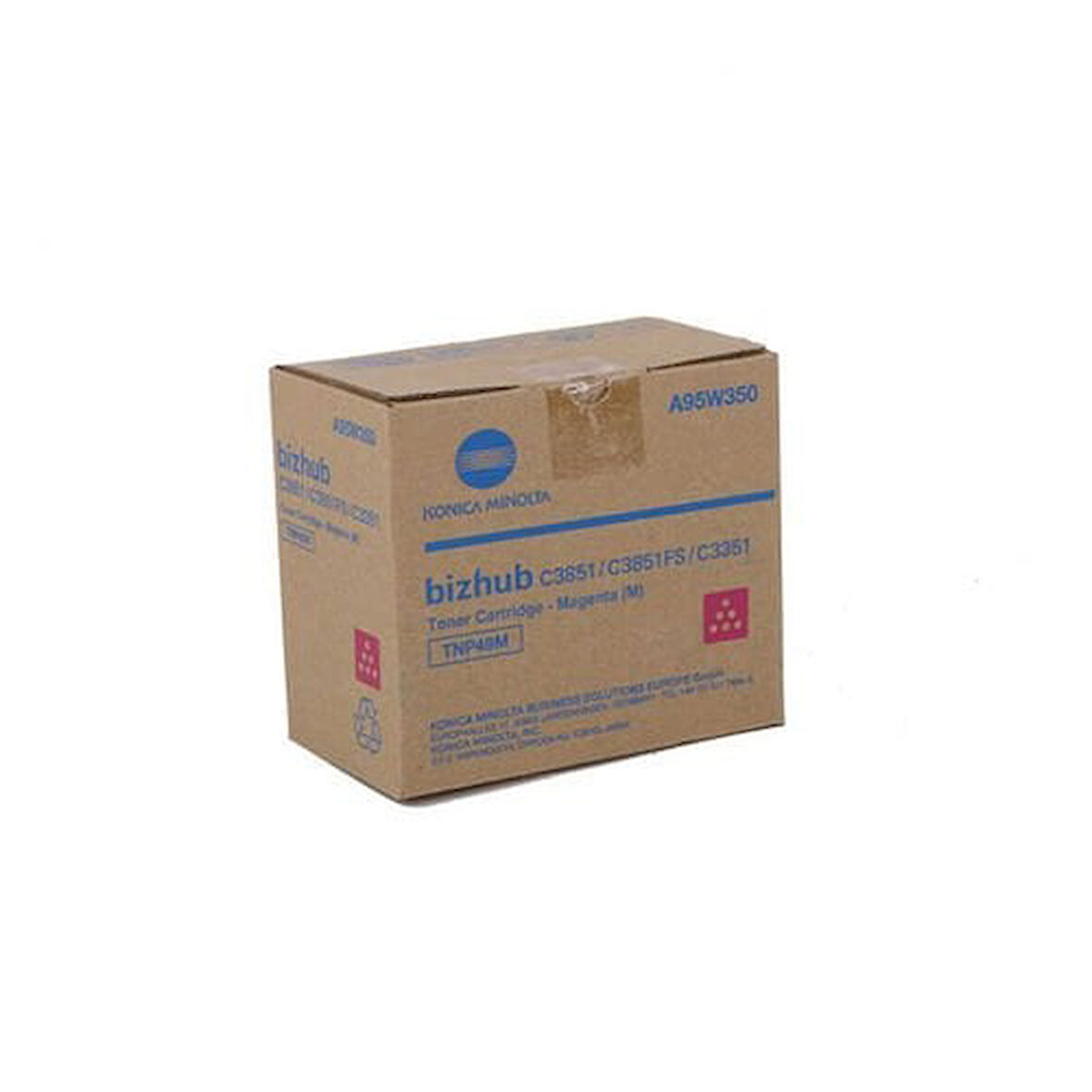 Konica Minolta TNP-49M (A95W350) Kırmızı Magenta Orjinal Toner C3351 / C3851