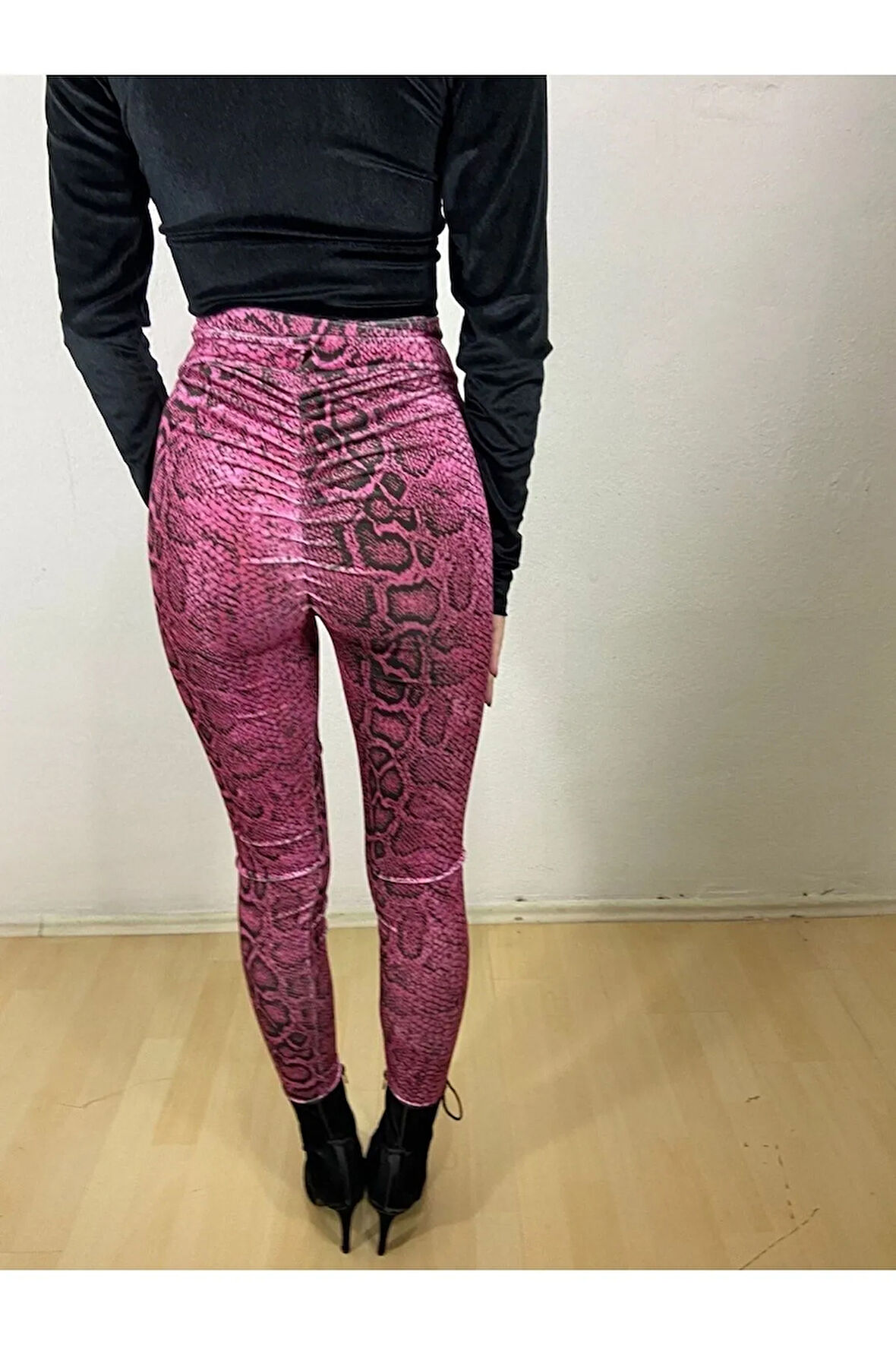 Live In Style Yılan Desenli Sıkıstırmalı Tayt