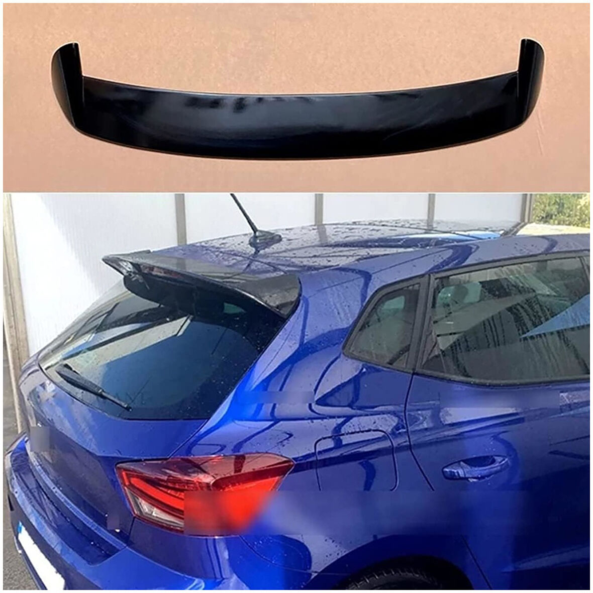 Seat Ibiza Boyalı Spoiler 2017-2019 Arası Modeller (Pianoblack)