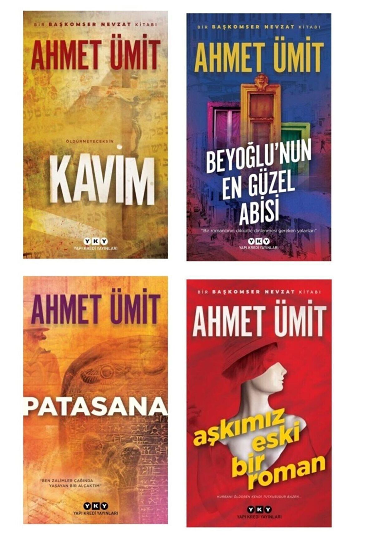 Ahmet Ümit Seçkisi 4'lü Kitap- Patasana- Kavim-beyoğlu'nun En Güzel Abisi-aşkımız Eski Bir Roman