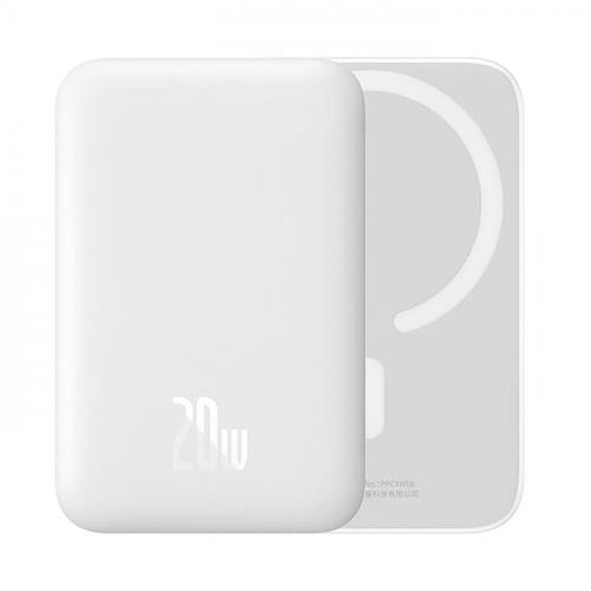 Baseus Magsafe Iphone 14 13 12 Serisi 6000 mAh Hızlı Şarj Powerbank Beyaz 