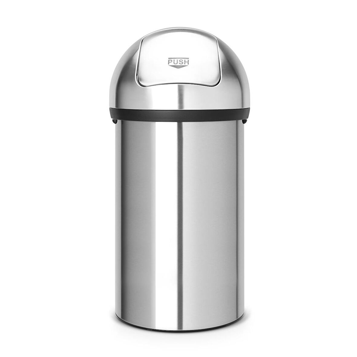 Brabantia Çöp Kutusu Büyük Boy 60 litre Push Bin Matt Steel 484520