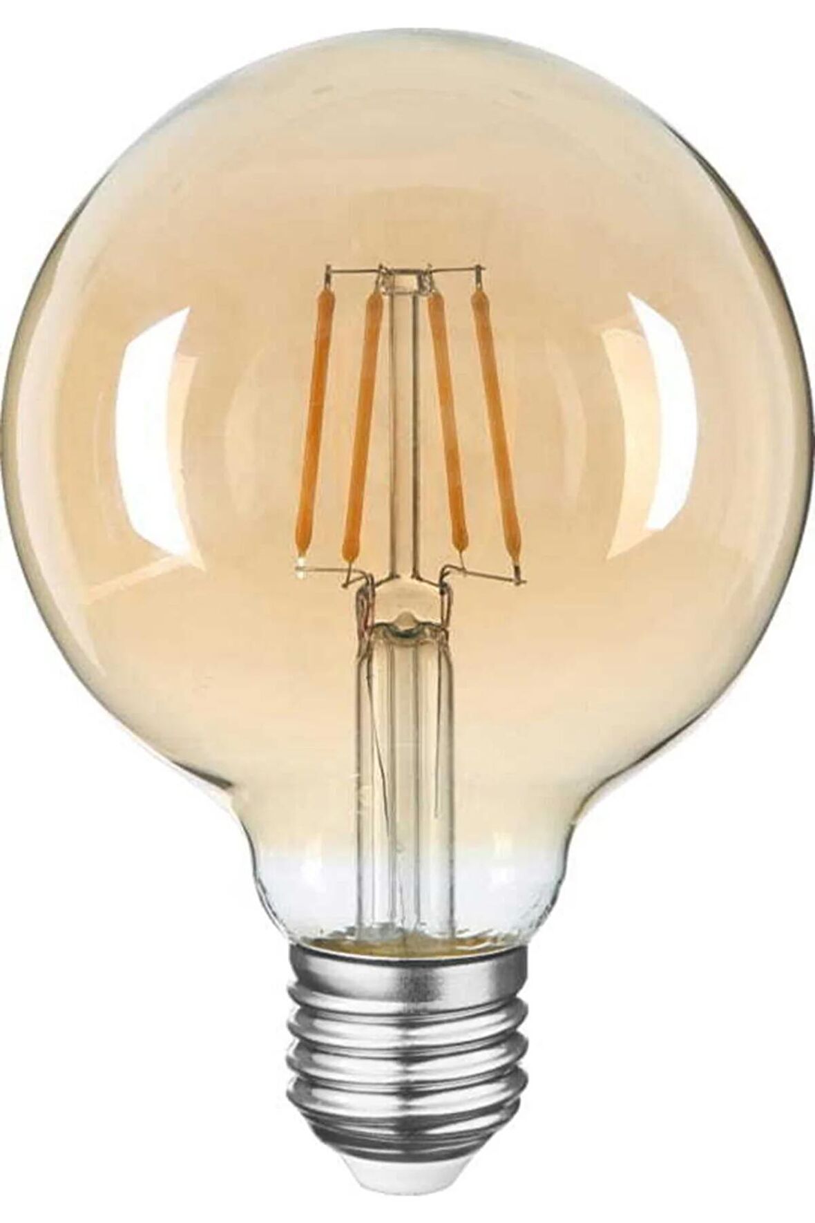 G125 Filament Edison Tip Rustik Sarı Cam Ampul 6 W Led Ampul - Günışığı Erd-39