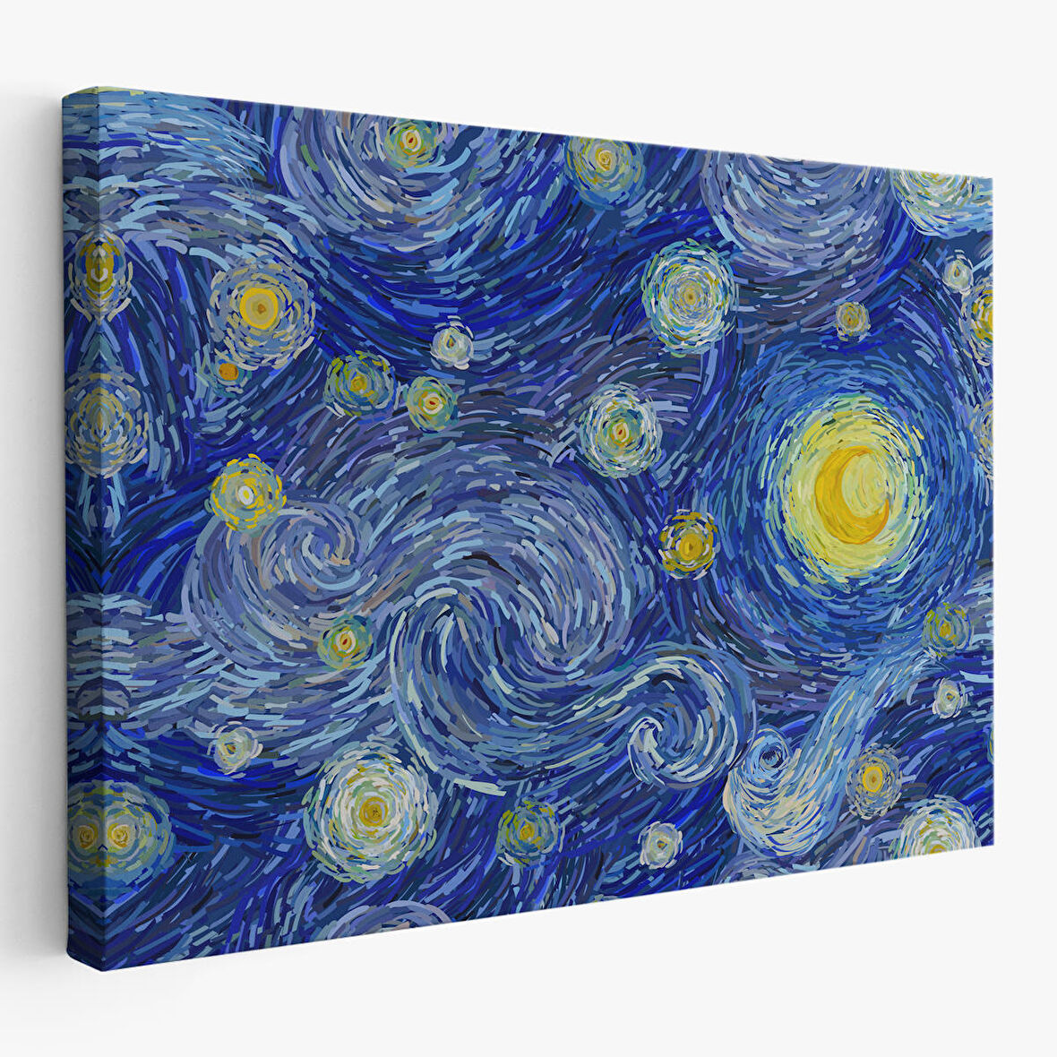 Van Gogh Yıldızlı Gece Dekoratif Kanvas Tablo-6519