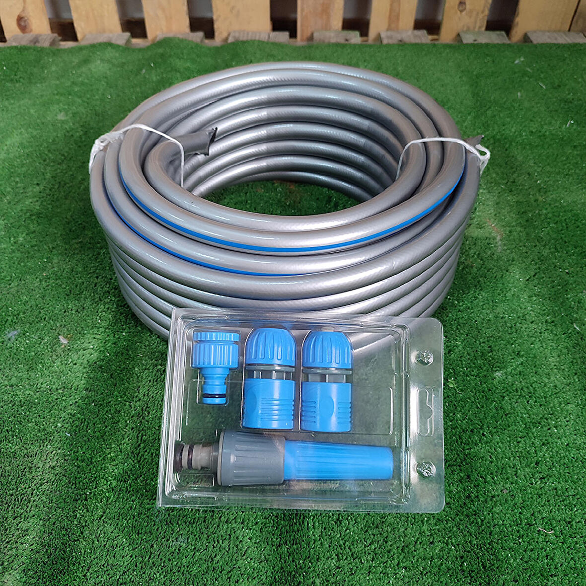 ÇELİK 1/2" ÖZEL SERİ SULMA HORTUMU 30 METRE HORTUM KİTİ BAHÇE SULAMA HORTUM SETİ GARDEN KIT