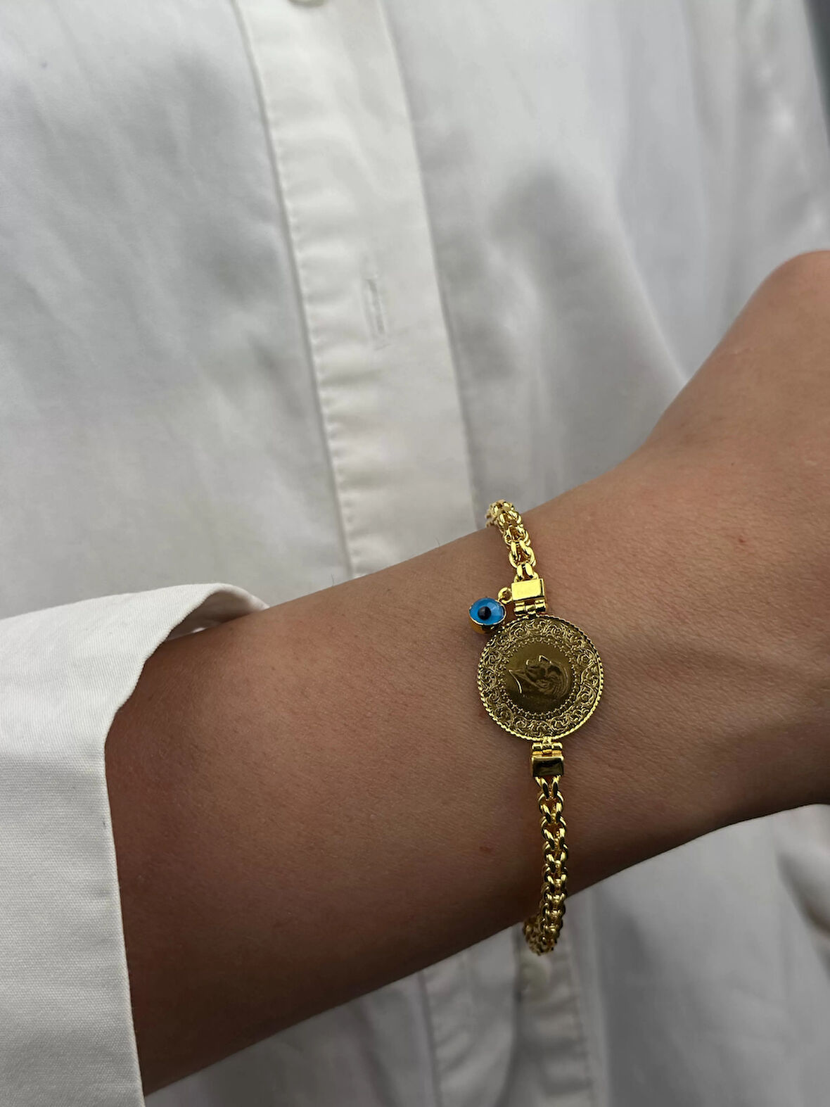 14 Ayar Altın Çeyrekli Bileklik 1067