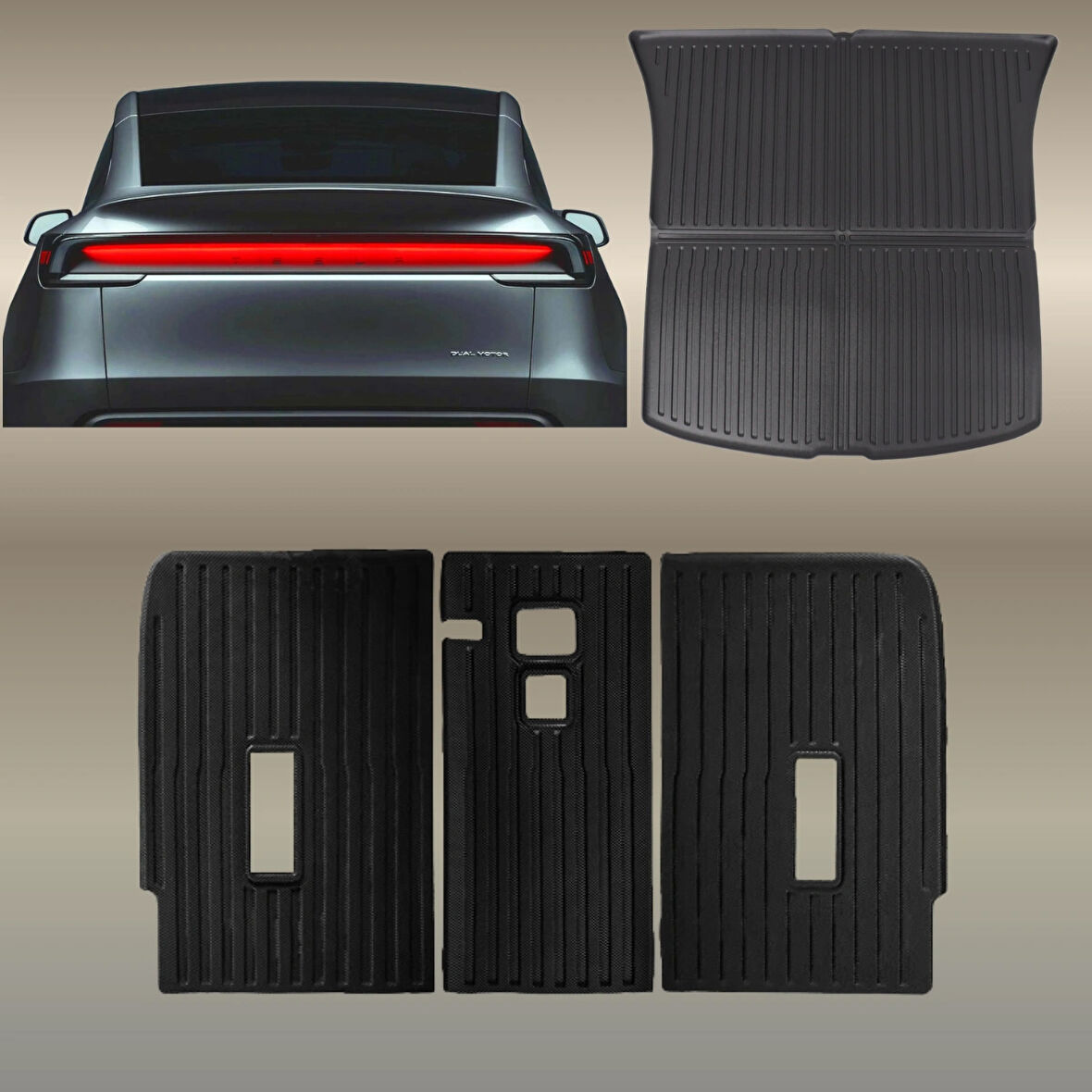 Tesla Model Y JUNİPER Arka Koltuk Koruyucu 3'lü Set