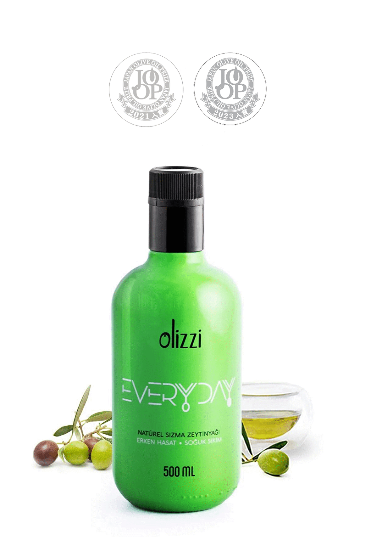 Olizzi Everyday Soğuk Sıkım Ödüllü Zeytinyağı Natürel Sızma Erken Hasat 500 ML