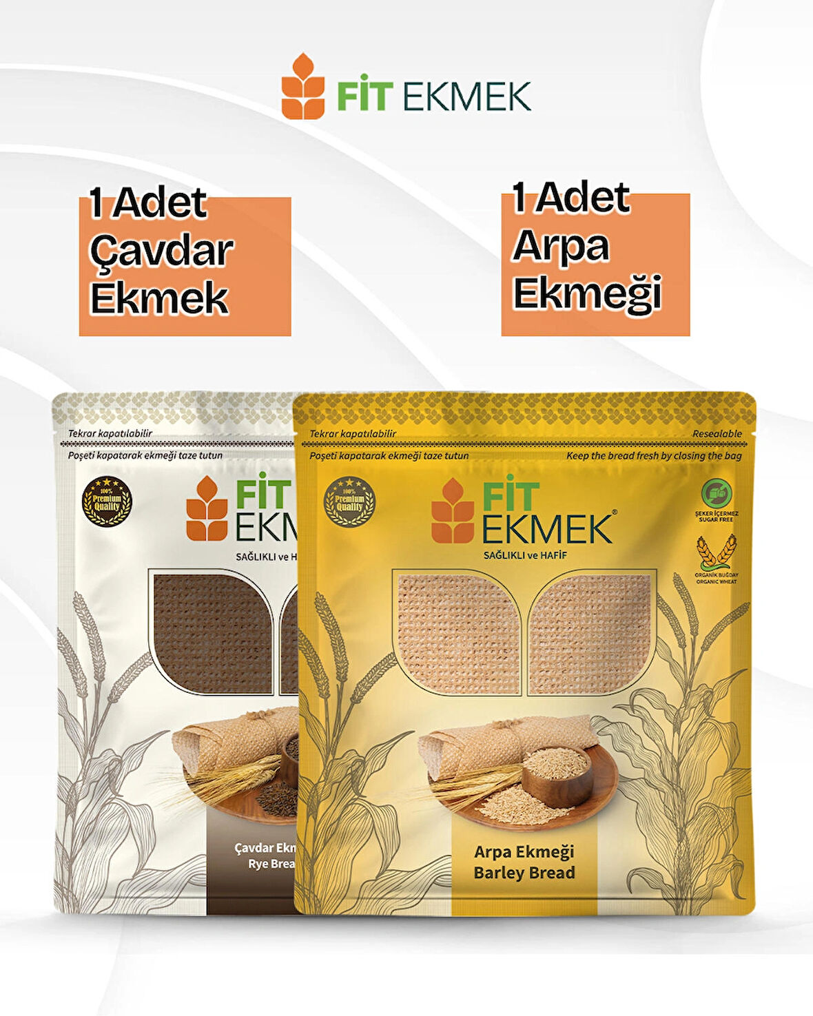 3'lü Çavdar Lavaş Ekmeği 300gr