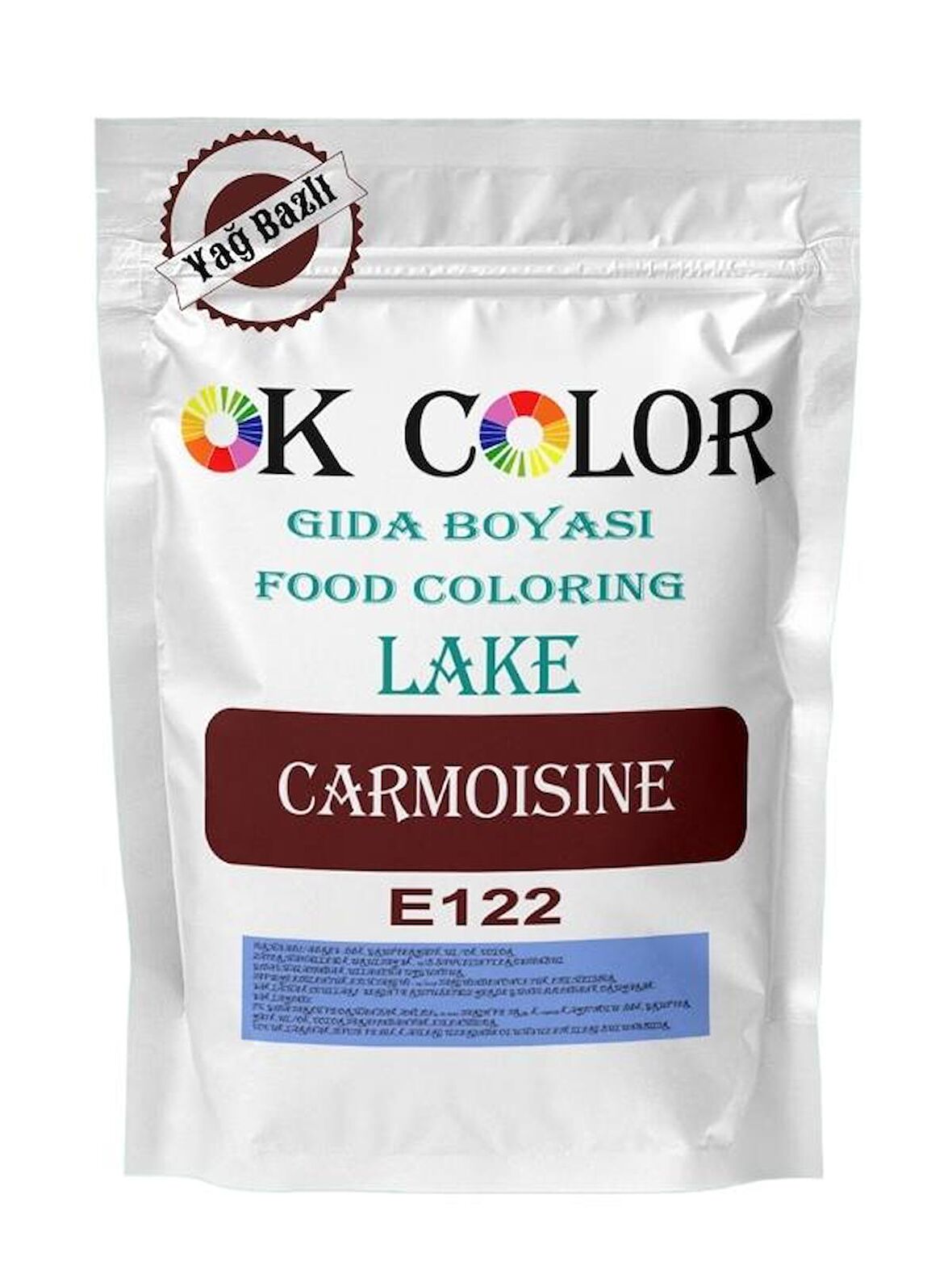 Lake Carmoisine E122 Vişne Kırmızısı Yağ Bazlı Toz Gıda Boyası 500 Gr
