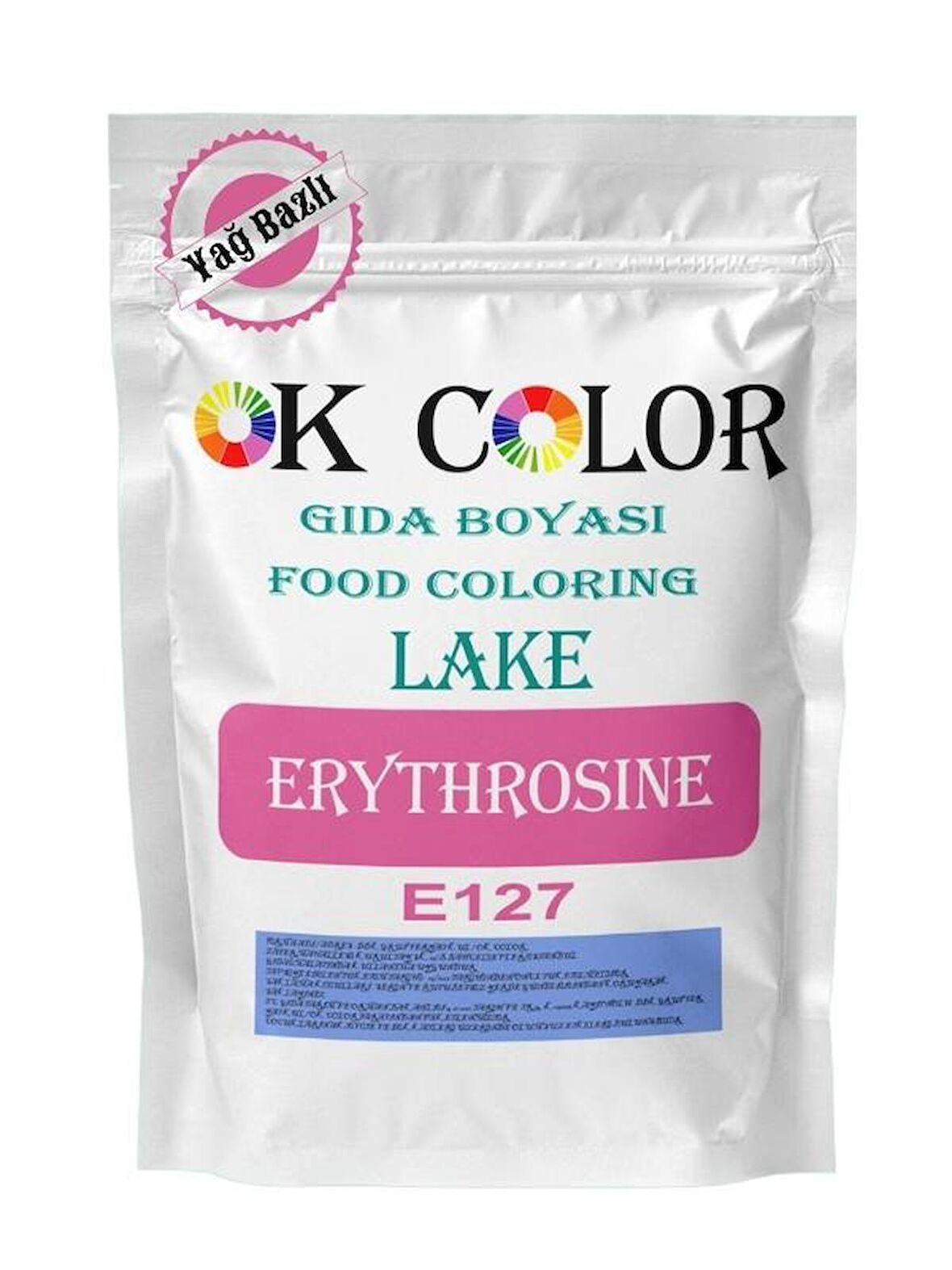 Lake Erythrosine E127 Pembe Yağ Bazlı Toz Gıda Boyası 500 Gr