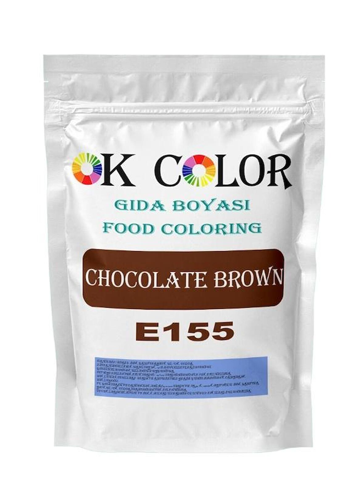Chocolate Brown E155 Kahverengi Toz Gıda Boyası 1 Kg