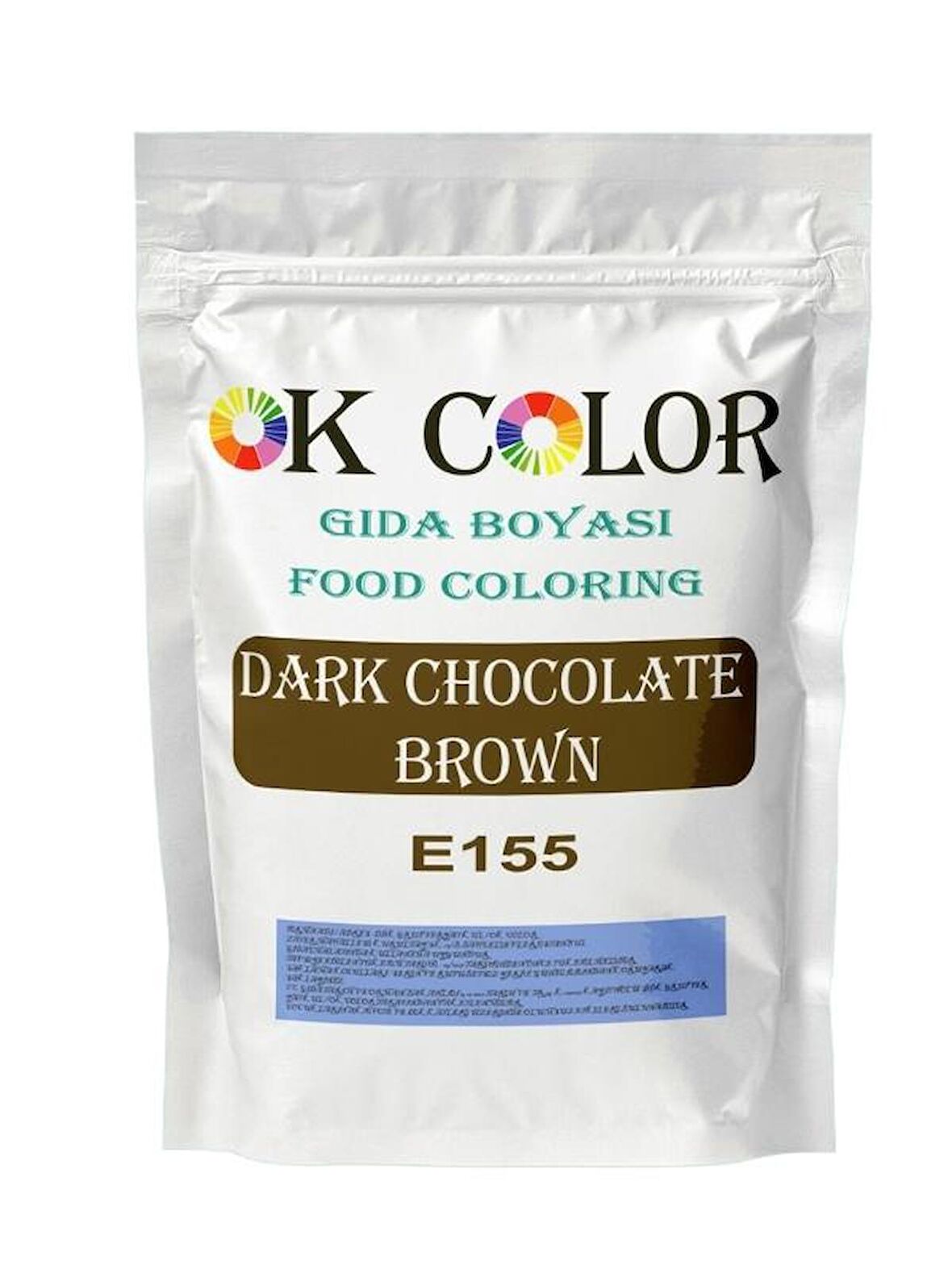 Dark Chocolate Brown E155 Kahve Rengi Toz Gıda Boyası 10 Gr