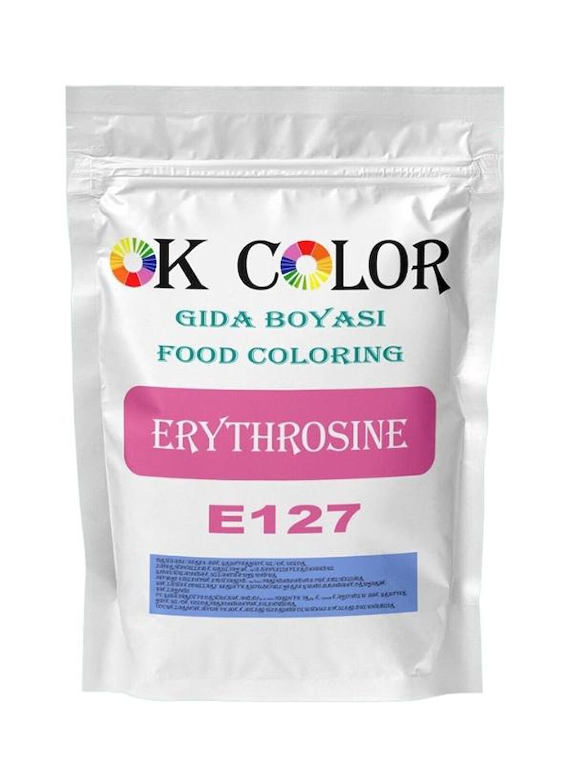 Erythrosine E127 Eritrosin Pembe Toz Gıda Boyası 50 Gr