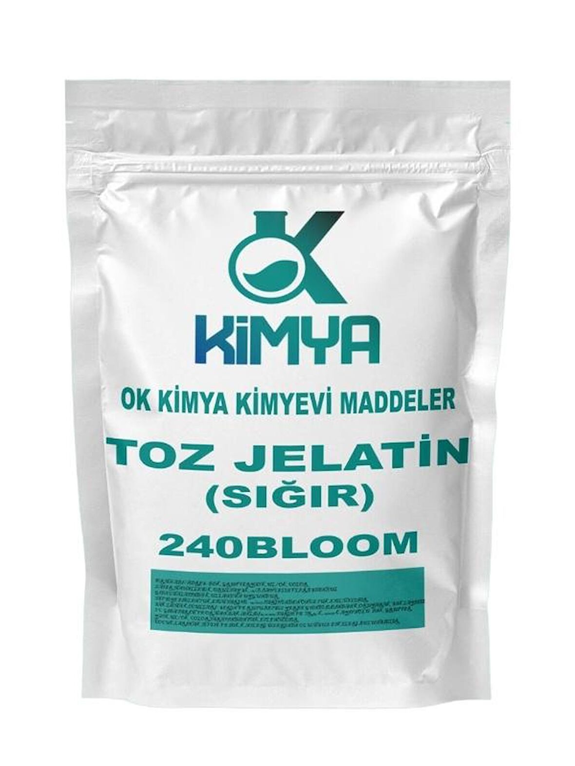  Toz Jelatin %100 Saf - Sığır 240Bloom 2.5 Kg