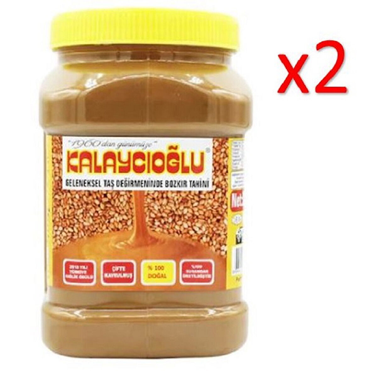 Kalaycıoğlu Bozkır Tahini Çifte Kavrulmuş Kepeksiz 2 x 935 G