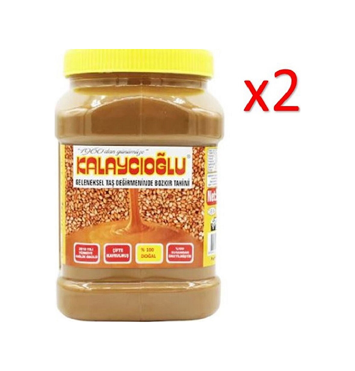 Kalaycıoğlu Bozkır Tahini Çifte Kavrulmuş Kepekli 2 x 935 G