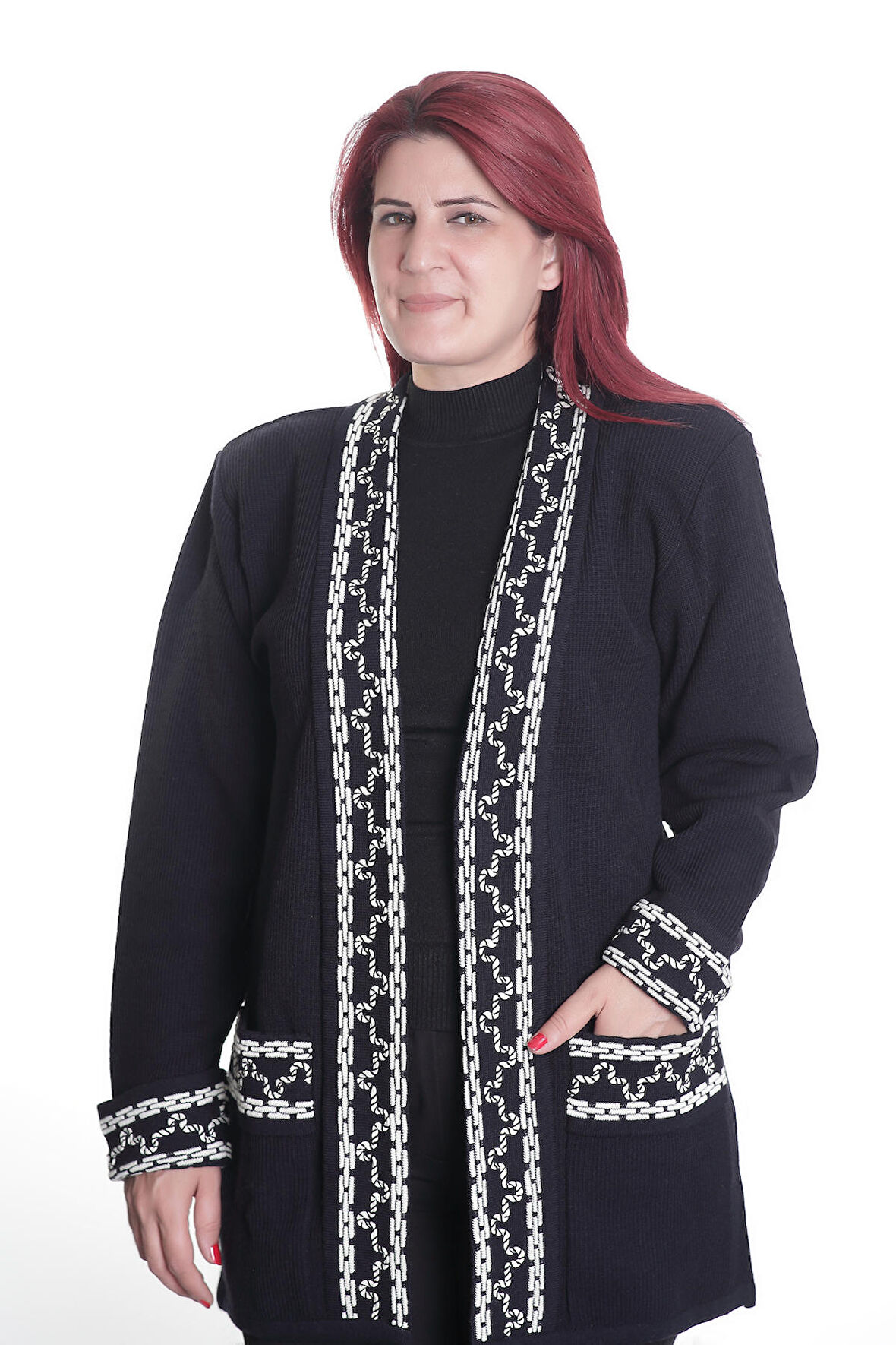 SUDE DETAY ÇELİK ÖRGÜ TRİKO TUNİK 9798