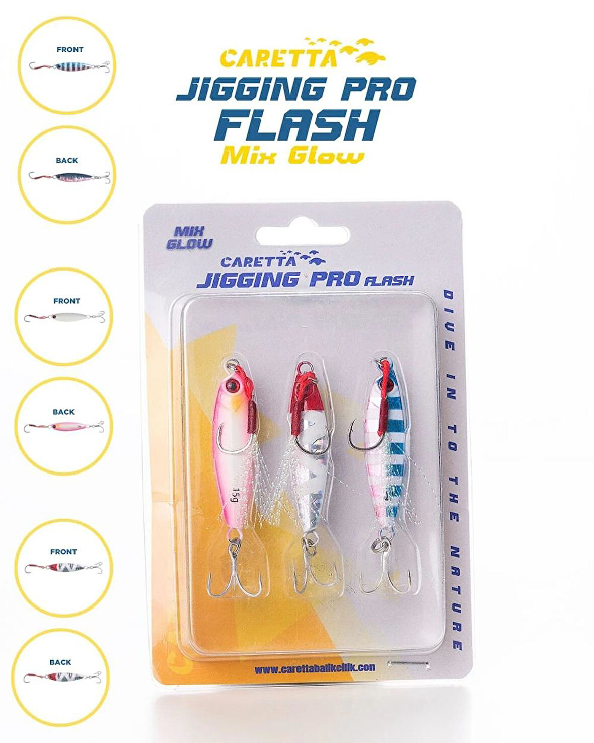 Caretta Jigging Pro Flash Jig Yem Mix Glow-7 Gr