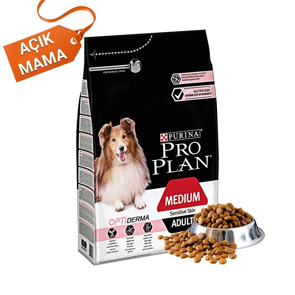 Pro Plan Medium Adult Somonlu Orta Irk Yetişkin Köpek Açık Mama 1 KG