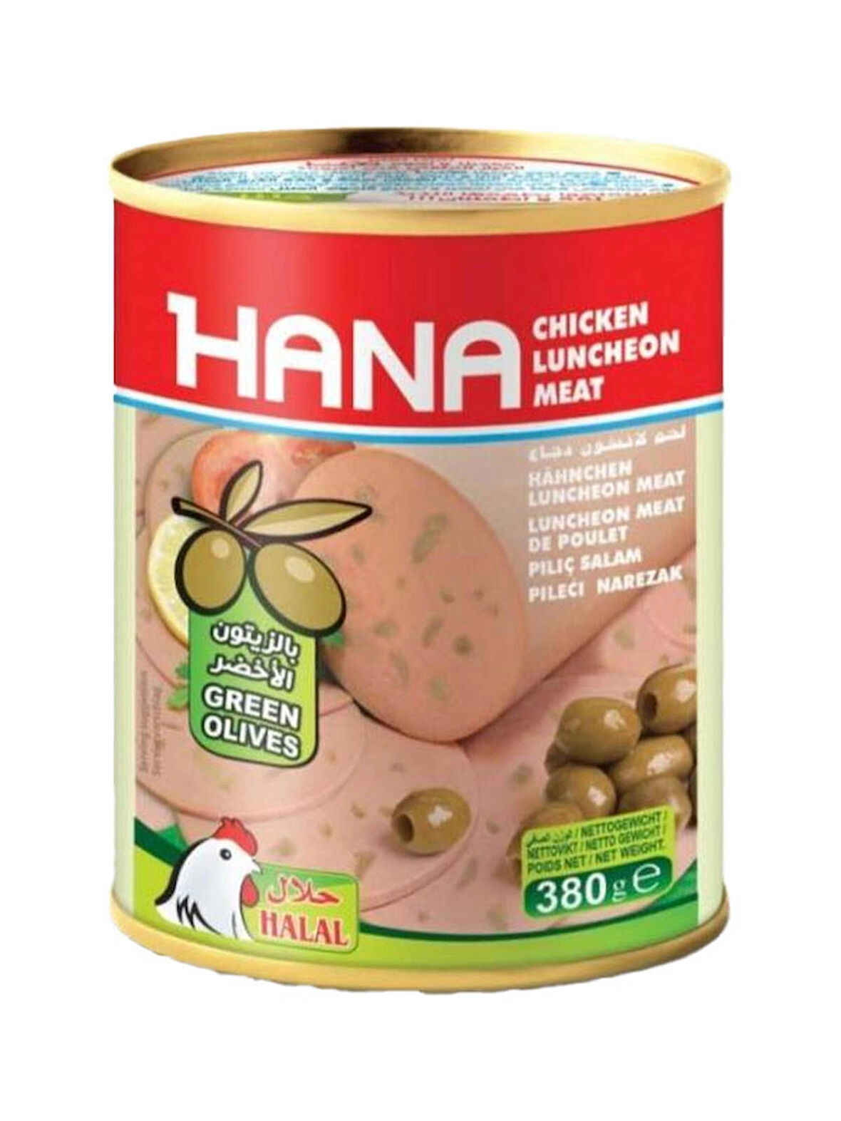 Hana Yeşil Zeytinli Salam 380 Gr