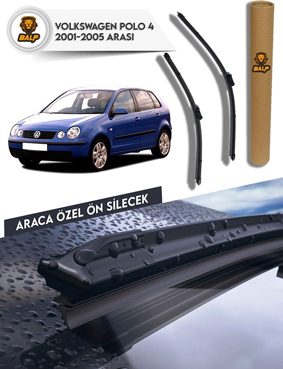 Volkswagen Polo 4 Muz Silecek Takımı 2001-2005 Arası 53x45a