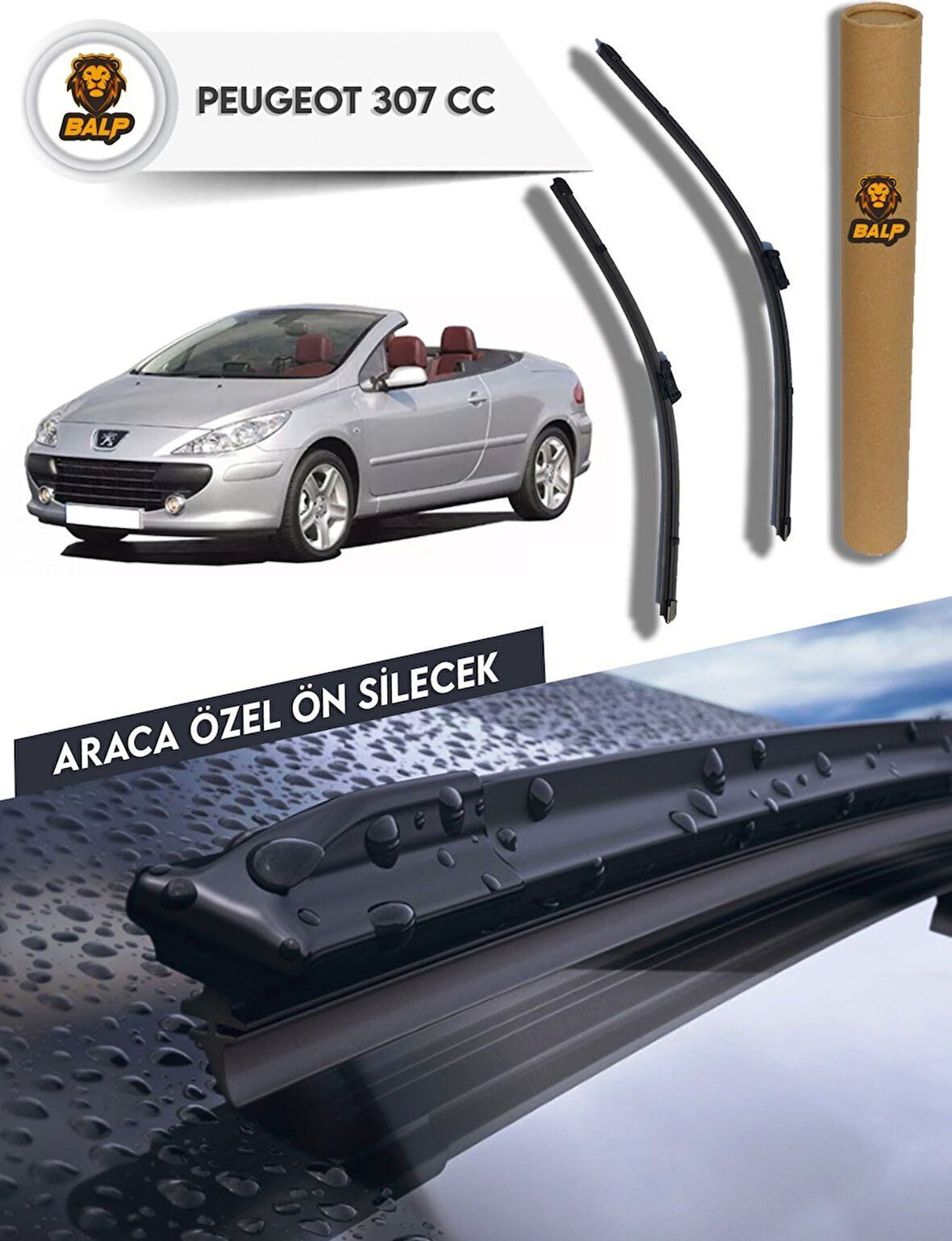 Peugeot 307 cc Muz Silecek Takımı 65x65ü