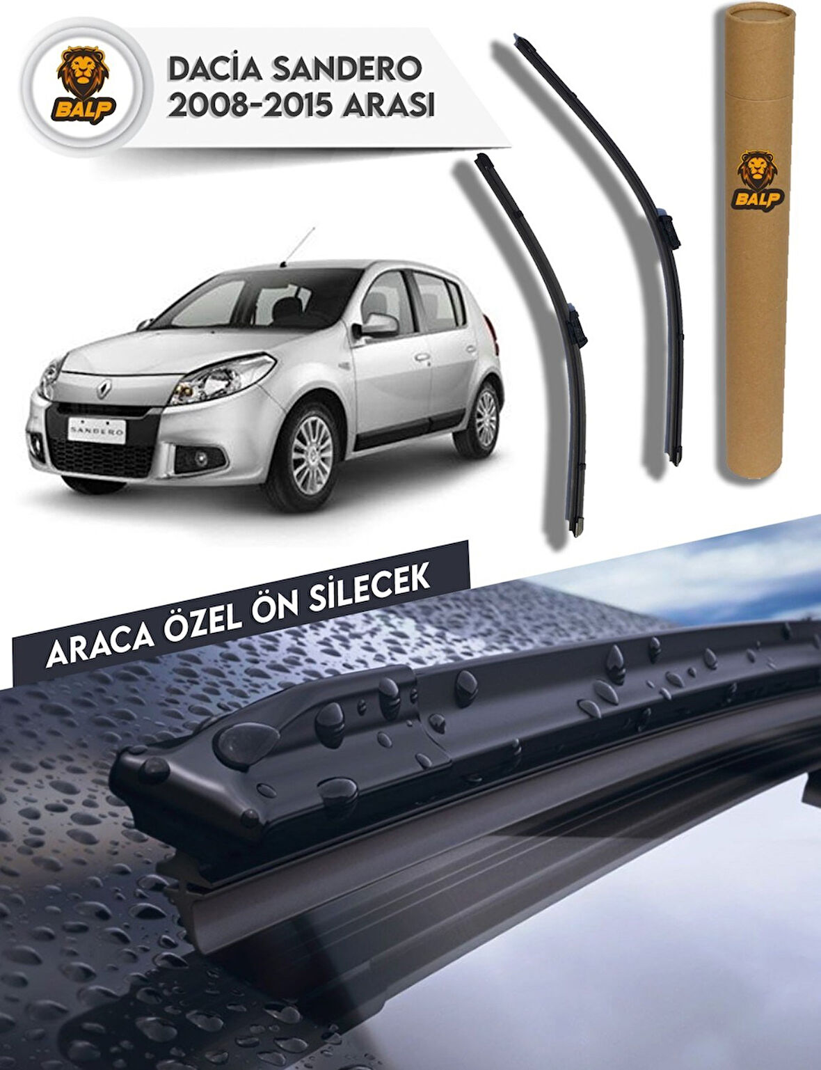 Dacia Sandero Muz Silecek Takımı 2008-2015 Arası 50x50ü