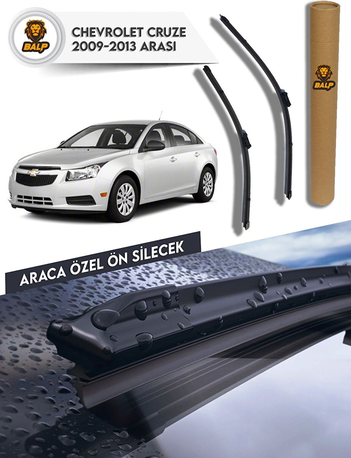 Chevrolet Cruze Muz Silecek Takımı (2009-2013) 60x45 W